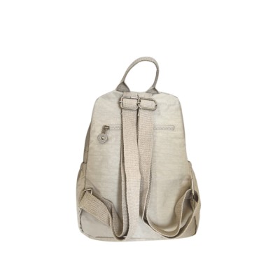 Mega Bag Γυναικείο Σακίδιο Πλάτης με τέσσερις θήκες Κρεμ