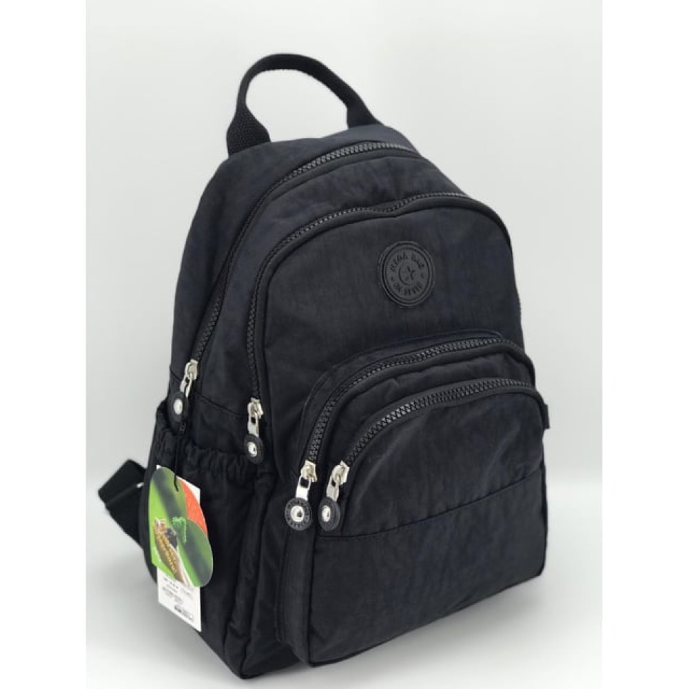 Mega Bag Γυναικείο Σακίδιο Πλάτης με τέσσερις θήκες Μαύρο Mega Bag Γυναικείο Σακίδιο Πλάτης με τέσσερις θήκες Μαύρο