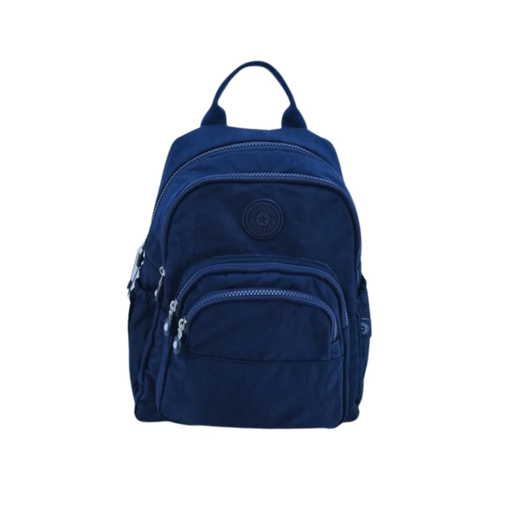 Mega Bag Γυναικείο Σακίδιο Πλάτης με τέσσερις θήκες Μπλε Mega Bag Γυναικείο Σακίδιο Πλάτης με τέσσερις θήκες Μπλε