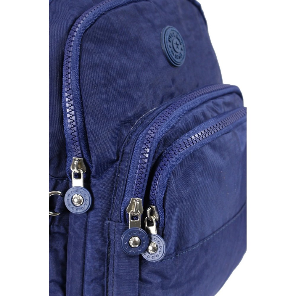 Mega Bag Γυναικείο Σακίδιο Πλάτης με τέσσερις θήκες Ναυτικό Μπλε Mega Bag Γυναικείο Σακίδιο Πλάτης με τέσσερις θήκες Ναυτικό Μπλε
