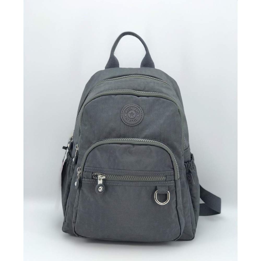 Mega Bag γυναικείο σακίδιο πλάτης με γαντζάκι μπροστά Γκρι Mega Bag γυναικείο σακίδιο πλάτης με γαντζάκι μπροστά Γκρι