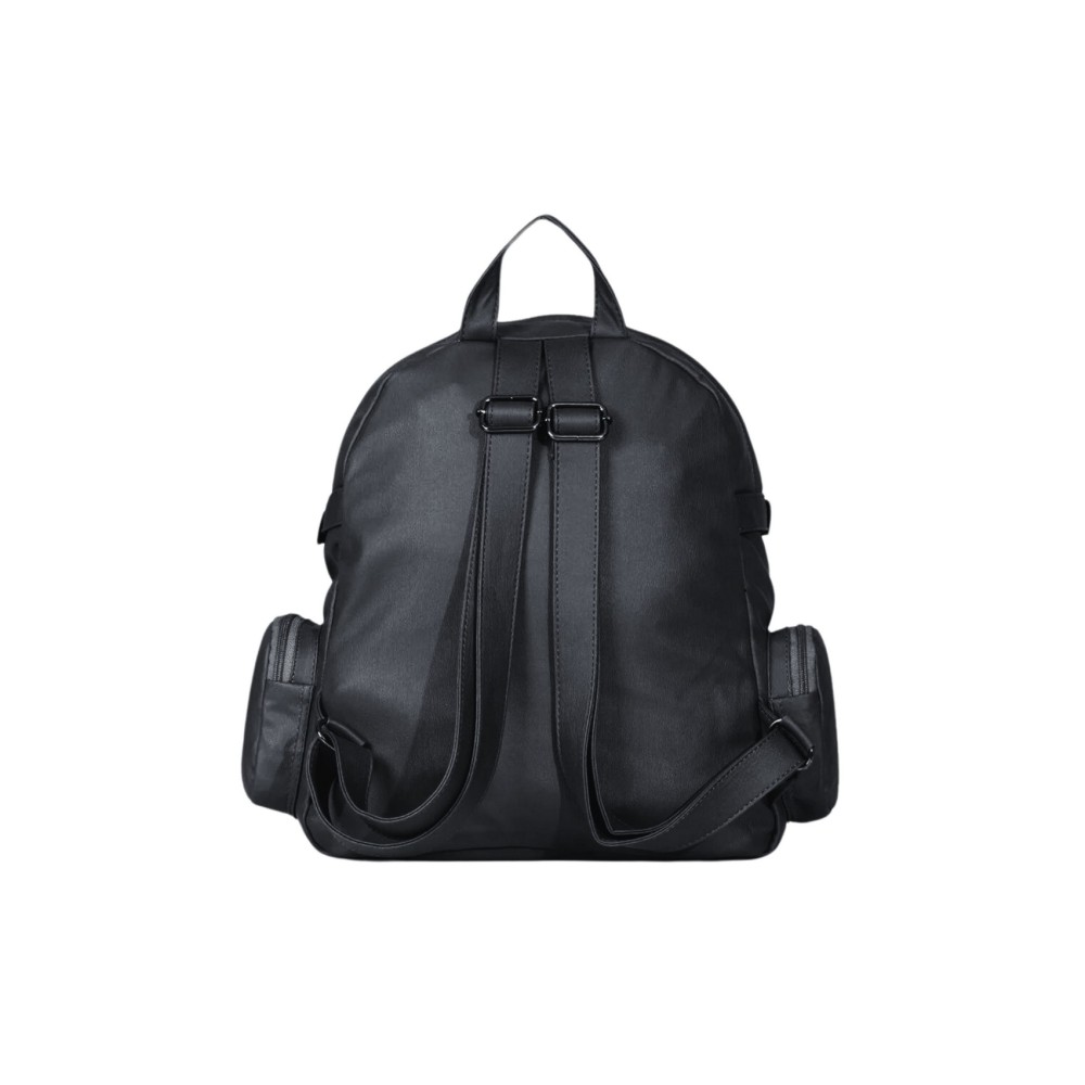 Mega Bag Γυναικείο Σακίδιο Πλάτης διακοσμητικά λουριά Μαύρο Mega Bag Γυναικείο Σακίδιο Πλάτης διακοσμητικά λουριά Μαύρο