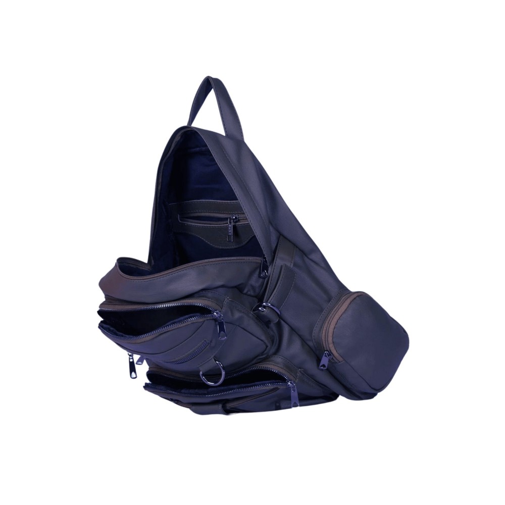 Mega Bag Γυναικείο Σακίδιο Πλάτης διακοσμητικά λουριά Ναυτικό Μπλε Mega Bag Γυναικείο Σακίδιο Πλάτης διακοσμητικά λουριά Ναυτικό Μπλε