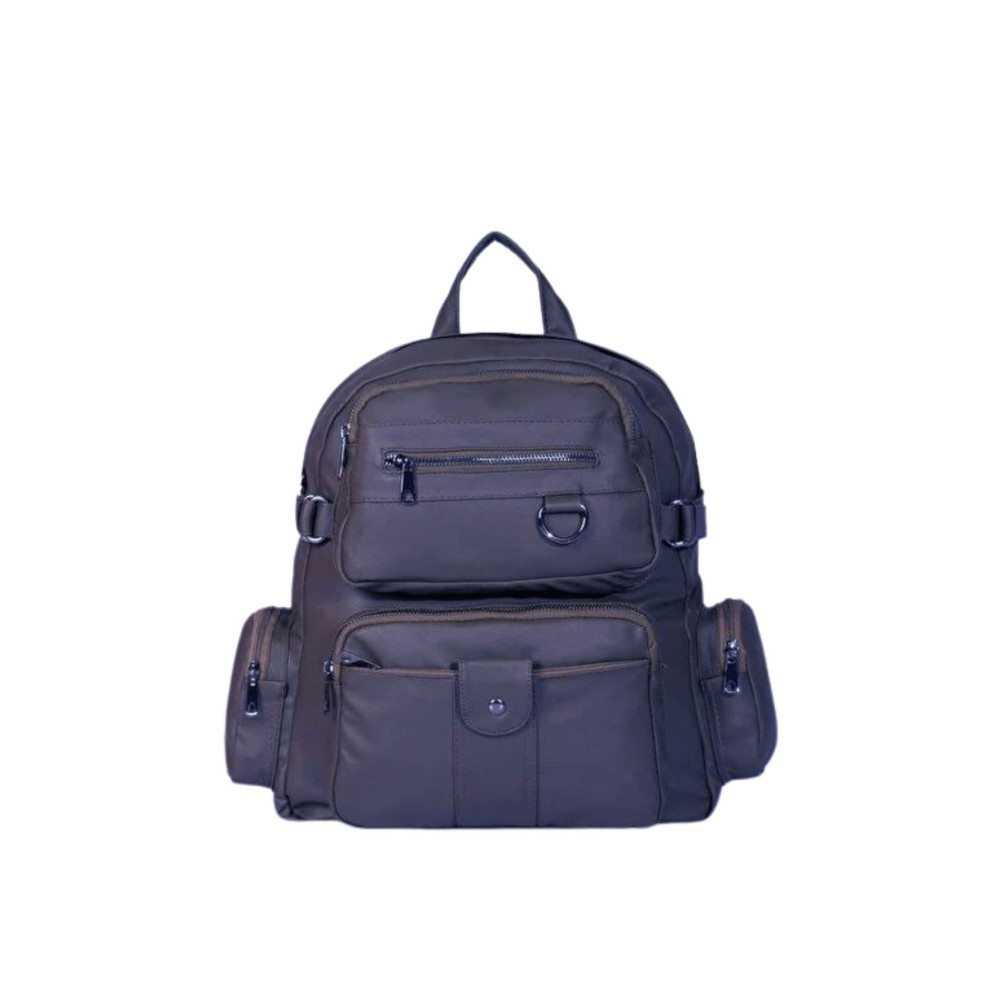 Mega Bag Γυναικείο Σακίδιο Πλάτης διακοσμητικά λουριά Ναυτικό Μπλε Mega Bag Γυναικείο Σακίδιο Πλάτης διακοσμητικά λουριά Ναυτικό Μπλε