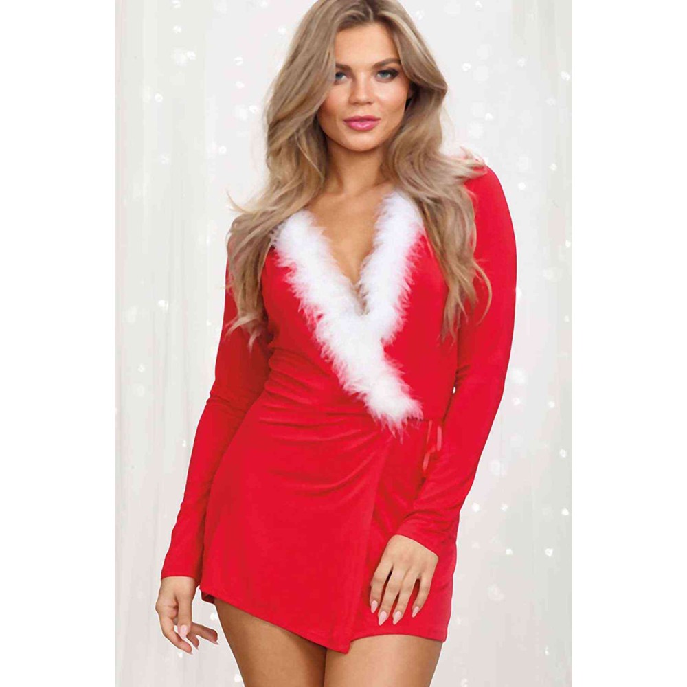 Merry See γυναικείο Χριστουγεννιάτικο νυχτικό με καπέλο MS7211 Merry See γυναικείο Χριστουγεννιάτικο νυχτικό με καπέλο MS7211