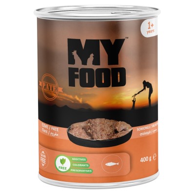 Myfood Grain Free 400gr Υγρή Τροφή για Ενήλικες Γάτες Πατέ Σολομού