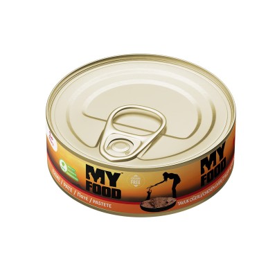 Myfood Grain Free 100gr Υγρή Τροφή για Ενήλικες Γάτες Πατέ Συκώτι Κοτόπουλου
