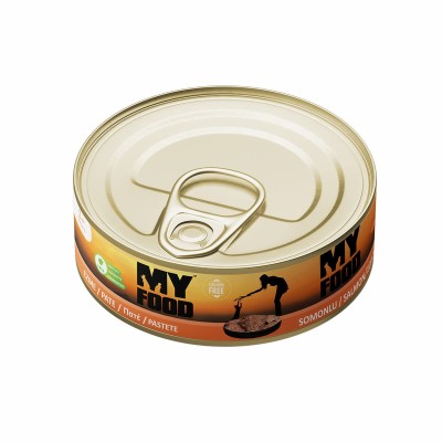 Myfood Grain Free 100gr Υγρή Τροφή για Ενήλικες Γάτες Πατέ Σολομού