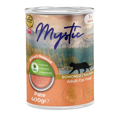 Mystic Super Premium Κονσέρβα 400gr Urinary Support Grain Free  για Ενήλικες Γάτες με Σολομό