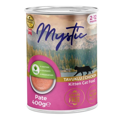 Mystic Super Premium Κονσέρβα 400gr Grain Free  για Γατάκια με Κοτόπουλο
