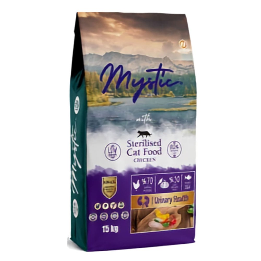 Mystic Low Grain 15kg  Ξηρά Τροφή Urinary για Στειρωμένες Γάτες με Κοτόπουλο
