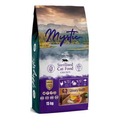 Mystic Low Grain 15kg  Ξηρά Τροφή Urinary για Στειρωμένες Γάτες με Κοτόπουλο