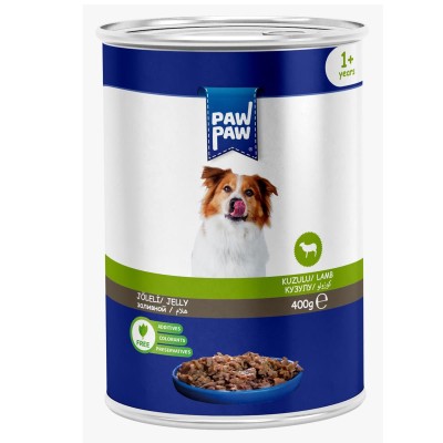 Pawpaw Low Grain 400gr Υγρή Τροφή για Ενήλικους Σκύλους με Αρνί