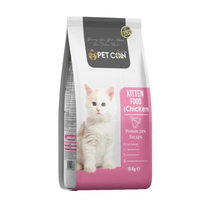 Pet coin Plus (34 protein 14 fat) 15kg Ξηρά Τροφή για Γατάκια με Κοτόπουλο
