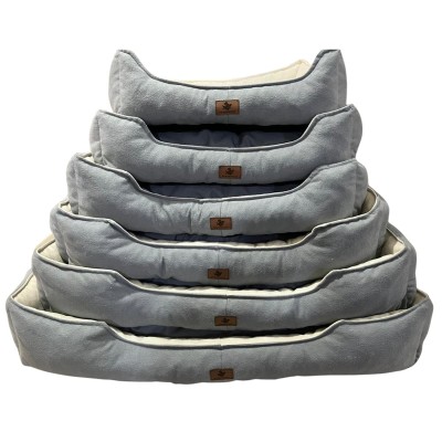 Robert Shop Collection Σετ Κρεβατιών Κατοικιδίων Γκρι-Μπεζ 6τμχ