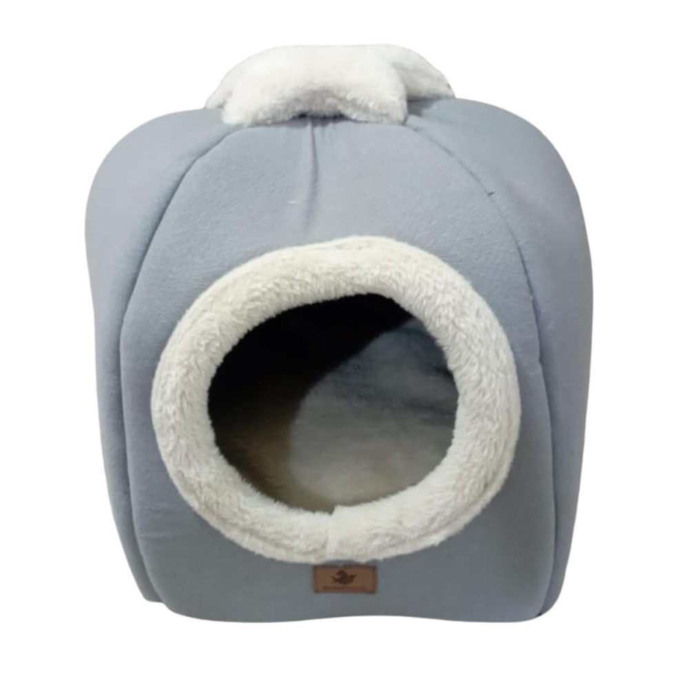 Robert Shop Collection Κρεβάτι Κατοικιδίων Τετράγωνη Φράουλα Γκρι Μπεζ