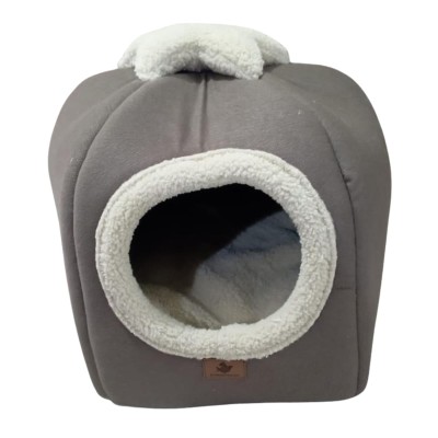 Robert Shop Collection Κρεβάτι Κατοικιδίων Τετράγωνη Φράουλα Καφέ Μπεζ