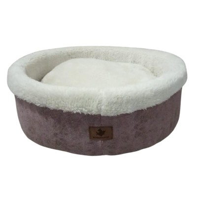 Robert Shop Collection Κρεβάτι Κατοικιδίων Στρογγυλό Ροζ-Κρεμ