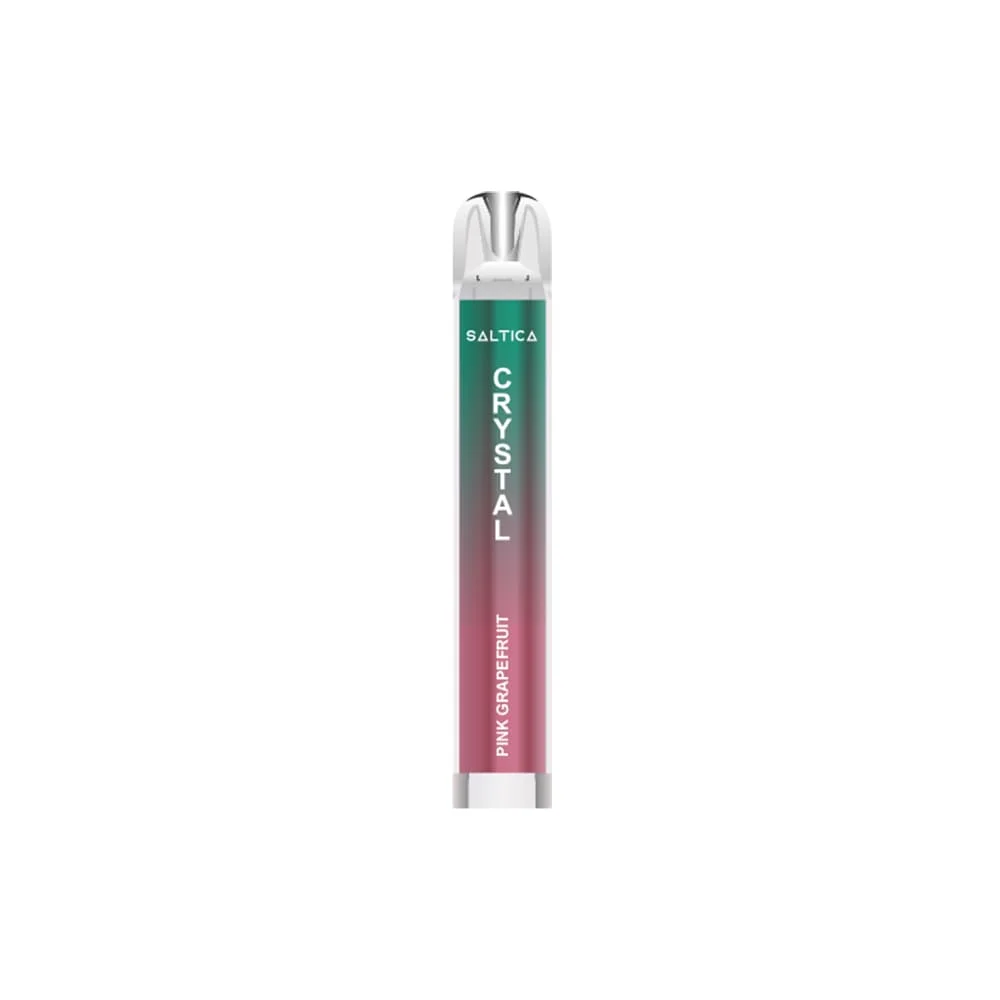 Saltica Crystal vape μιας χρήσης Pink GrapeFruit 700 puffs 2ml 2%nic Saltica Crystal vape μιας χρήσης Pink GrapeFruit 700 puffs 2ml 2%nic