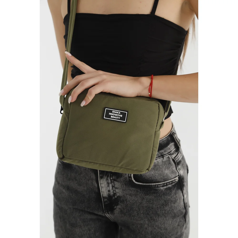 Shaka mini τσάντα χιαστί μονής θήκης Χακί Shaka mini τσάντα χιαστί μονής θήκης Χακί