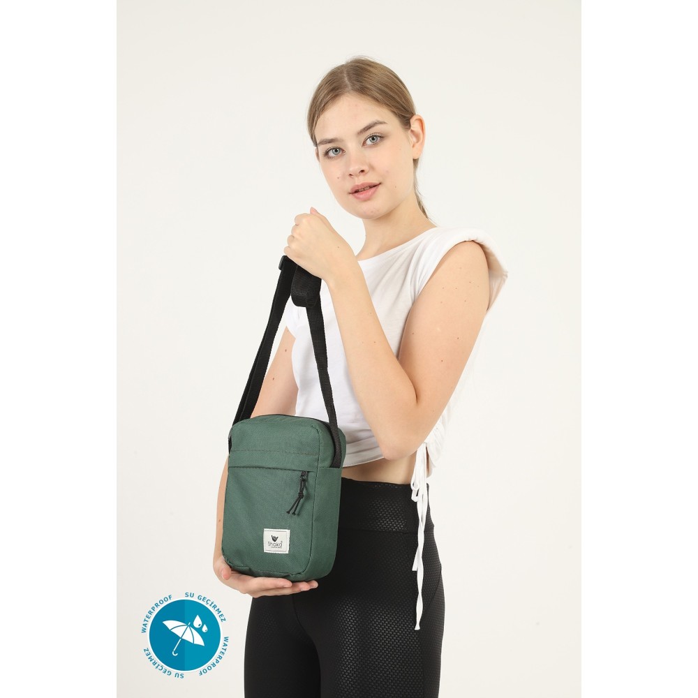 Shaka mini τσάντα χιαστί μονής θήκης Λαδί Shaka mini τσάντα χιαστί μονής θήκης Λαδί