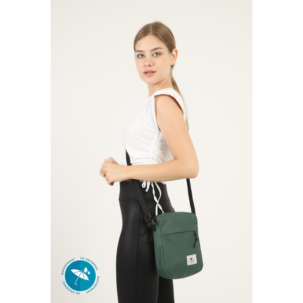 Shaka mini τσάντα χιαστί μονής θήκης Λαδί Shaka mini τσάντα χιαστί μονής θήκης Λαδί