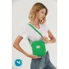 Shaka υφασμάτινη mini Τσάντα Χιαστί μονής θήκης Πράσινο Shaka υφασμάτινη mini Τσάντα Χιαστί μονής θήκης Πράσινο