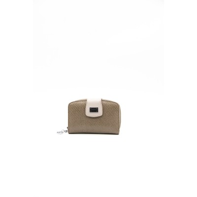 Silver Polo Βιζόν Γυναικείο Πορτοφόλι & Θήκη Κάρτας με ασημί μαγνητικό κούμπωμα