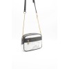 Silver Polo Λευκή Γυναικεία Tσάντα χιαστί μονής θήκης με λουράκι αλυσίδα Silver Polo Λευκή Γυναικεία Tσάντα χιαστί μονής θήκης με λουράκι αλυσίδα
