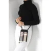 Silver Polo Μαύρο Γυναικείο Πορτοφόλι & Θήκη Κάρτας/Τηλεφώνου με μοτίβο καρό Silver Polo Μαύρο Γυναικείο Πορτοφόλι & Θήκη Κάρτας/Τηλεφώνου με μοτίβο καρό