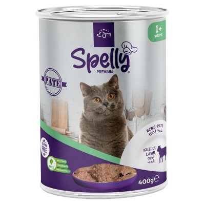 Spelly Premium Πατέ Αρνί για Ενήλικες Γάτες 400gr