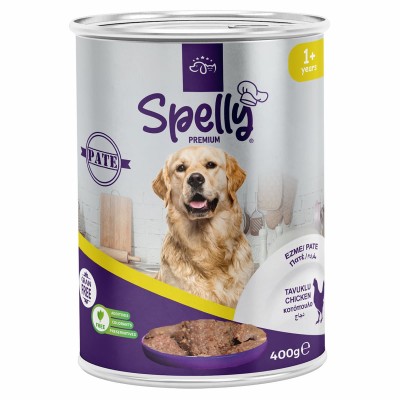 Spelly Premium Πατέ Κοτόπουλο για Ενήλικους Σκύλους 400gr