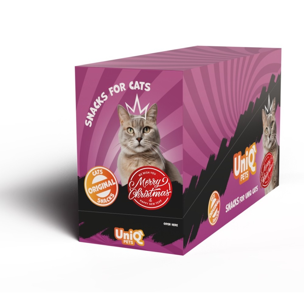 Uniq 50gr Λιχουδιά για Γάτες για Τριχόμπαλες Μαλακές Καρδιές με Κοτόπουλο