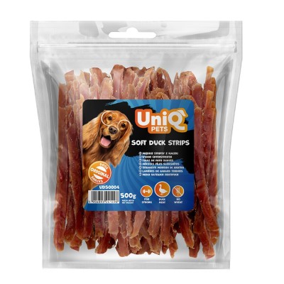 Uniq 500gr Λιχουδιά για Σκύλους Λωρίδες Πάπιας
