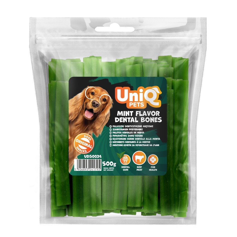 Uniq 500gr Λιχουδιά για Σκύλους Οδοντικά Κόκκαλα με Γεύση Μέντας Uniq 500gr Λιχουδιά για Σκύλους Οδοντικά Κόκκαλα με Γεύση Μέντας