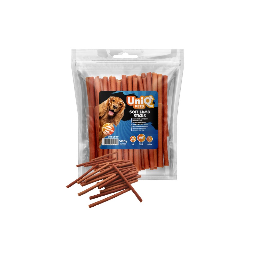 Uniq 500gr Λιχουδιά για Σκύλους Μαλακές Λωρίδες Αρνί Uniq 500gr Λιχουδιά για Σκύλους Μαλακές Λωρίδες Αρνί