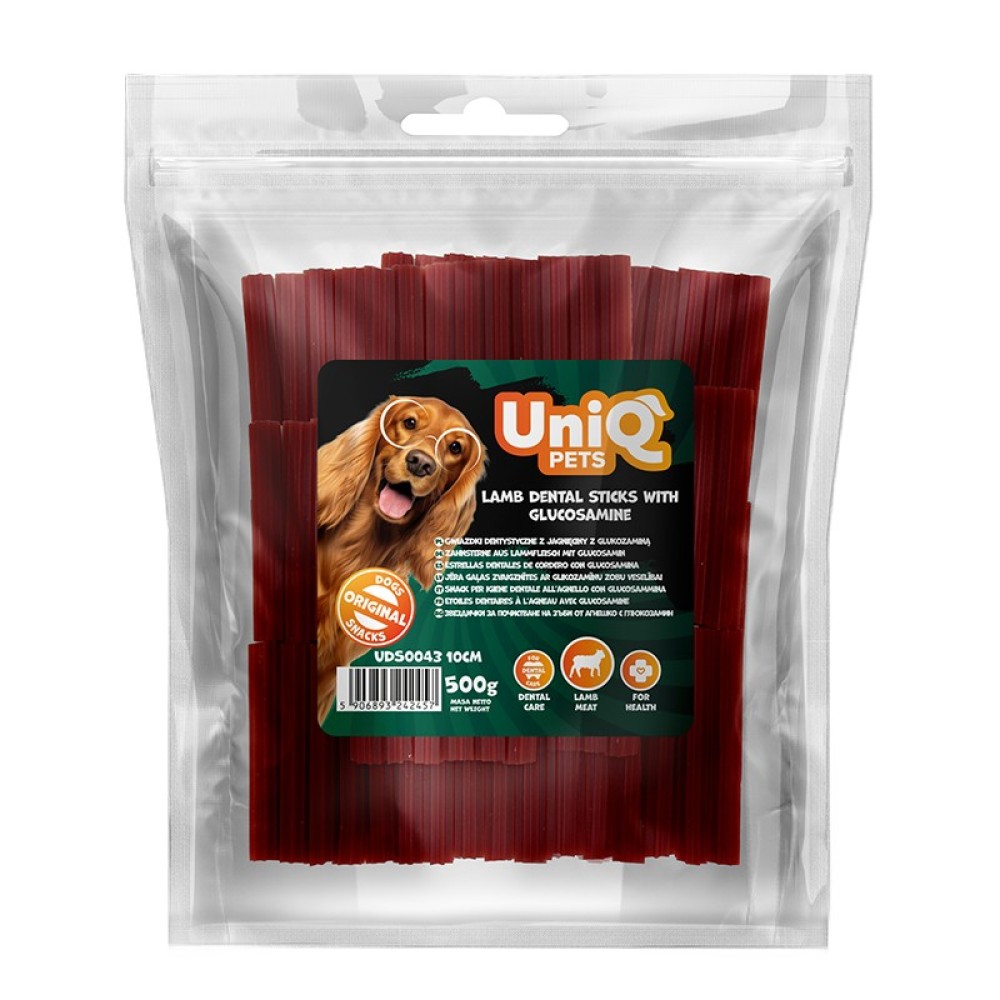 Uniq 500gr Λιχουδιά για Σκύλους Οδοντιατρικά Στικ Αρνιού με Γλυκοζαμίνη 10 εκ. Uniq 500gr Λιχουδιά για Σκύλους Οδοντιατρικά Στικ Αρνιού με Γλυκοζαμίνη 10 εκ.