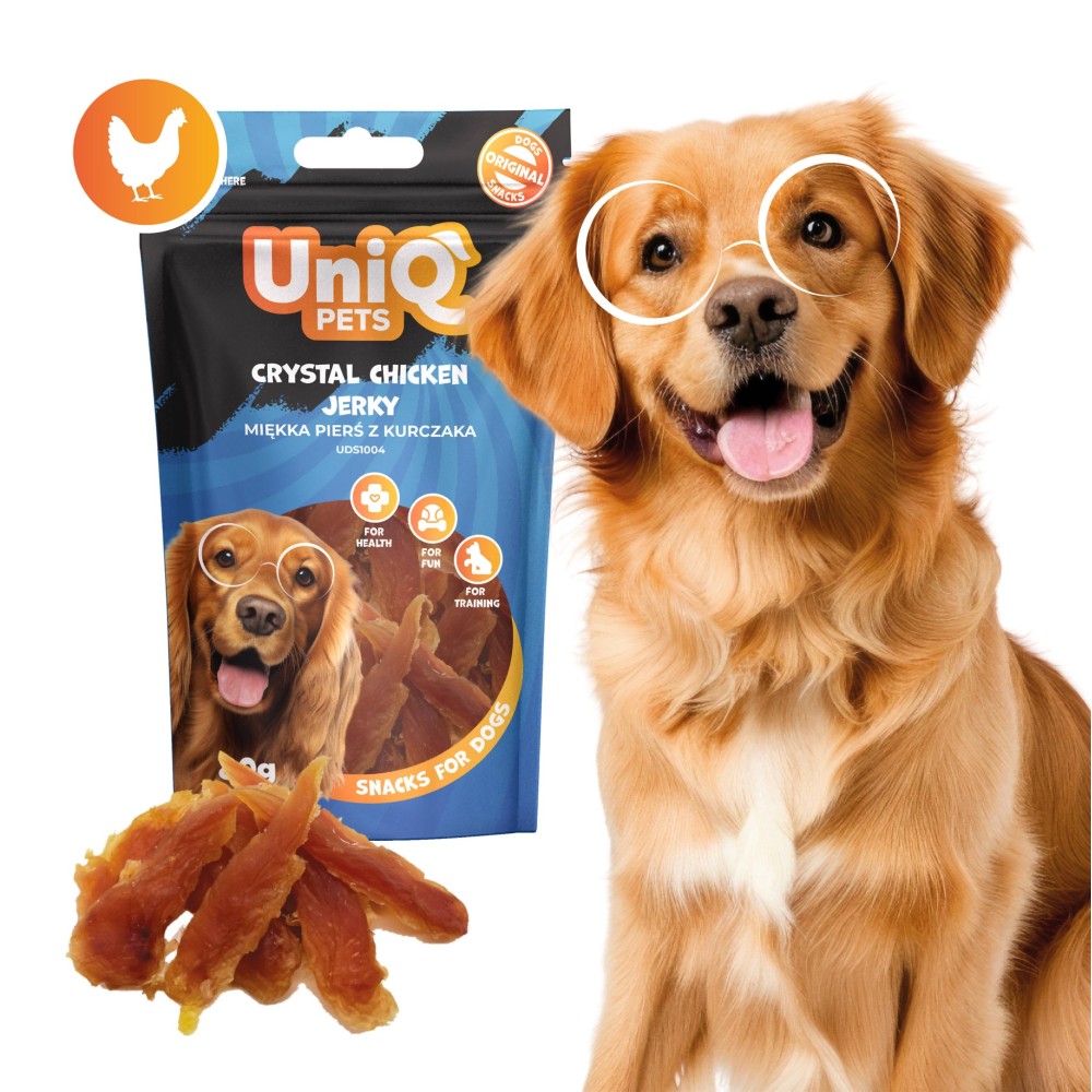 Uniq 80gr Λιχουδιά για Σκύλους Κομμάτια Κοτόπουλου Uniq 80gr Λιχουδιά για Σκύλους Κομμάτια Κοτόπουλου