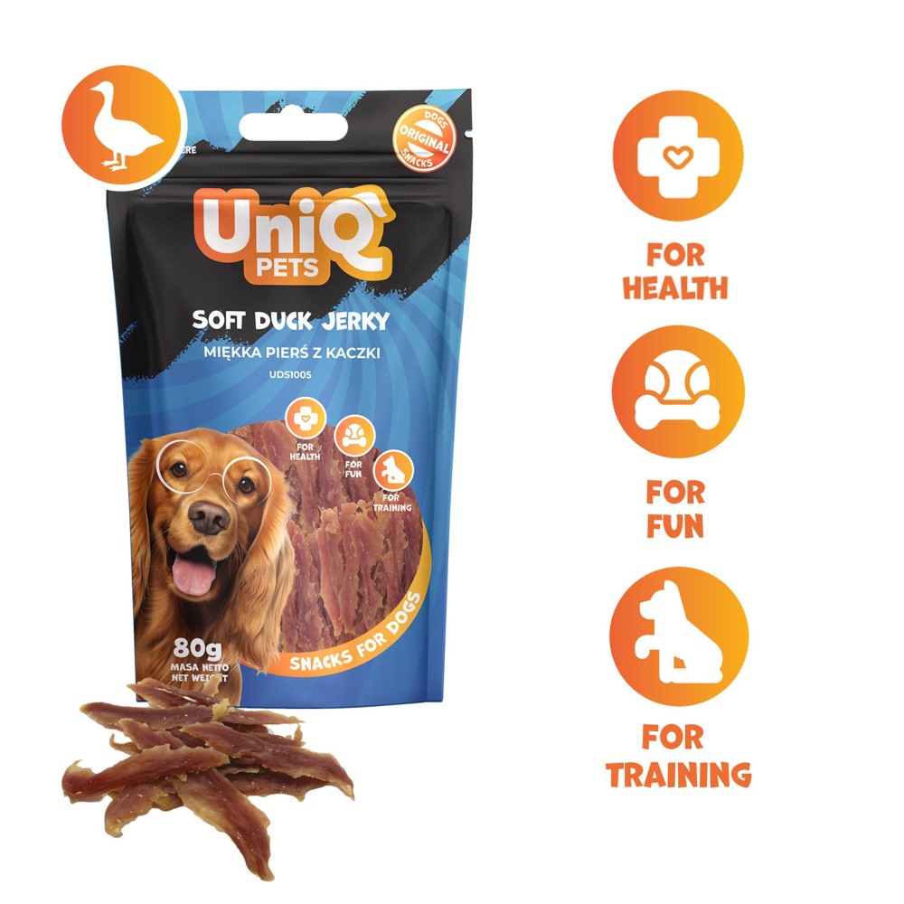 Uniq 80gr Λιχουδιά για Σκύλους Μαλακά Κομμάτια Πάπιας Uniq 80gr Λιχουδιά για Σκύλους Μαλακά Κομμάτια Πάπιας