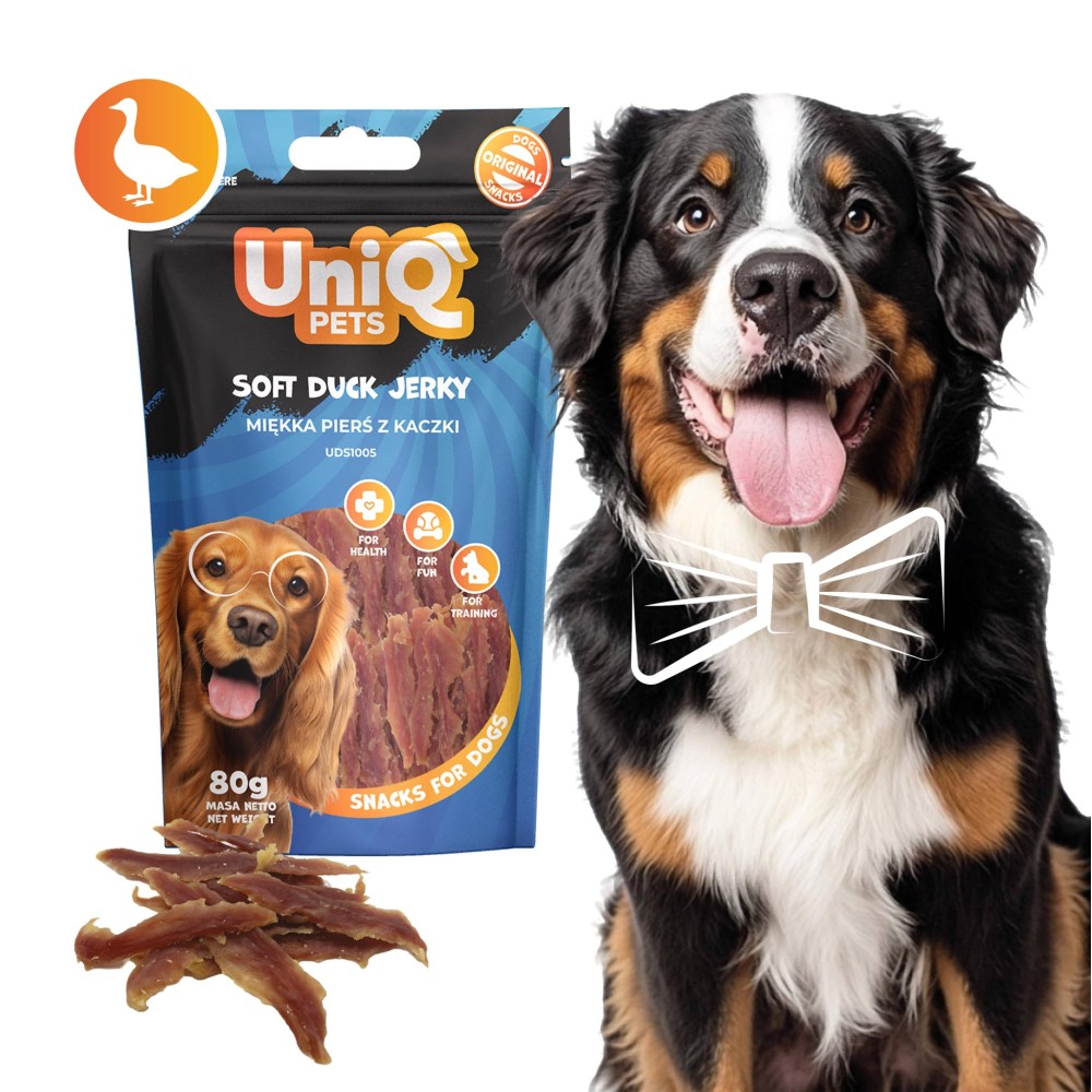 Uniq 80gr Λιχουδιά για Σκύλους Μαλακά Κομμάτια Πάπιας Uniq 80gr Λιχουδιά για Σκύλους Μαλακά Κομμάτια Πάπιας