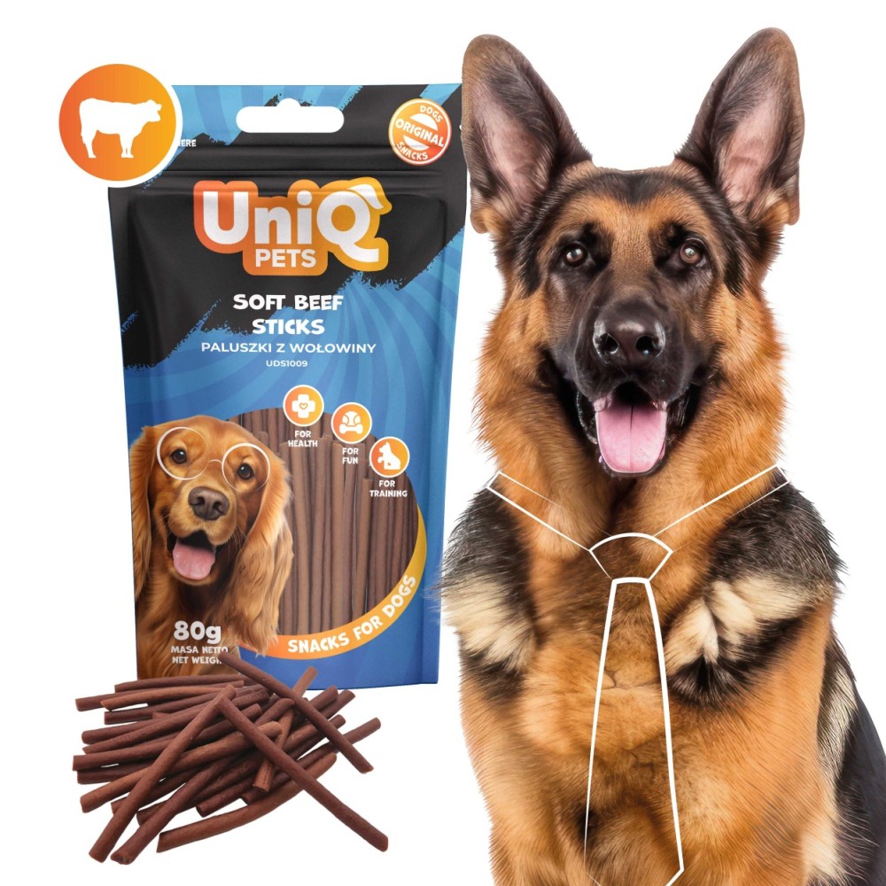 Uniq 80gr Λιχουδιά για Σκύλους Μαλακά Στικς με Μοσχάρι Uniq 80gr Λιχουδιά για Σκύλους Μαλακά Στικς με Μοσχάρι