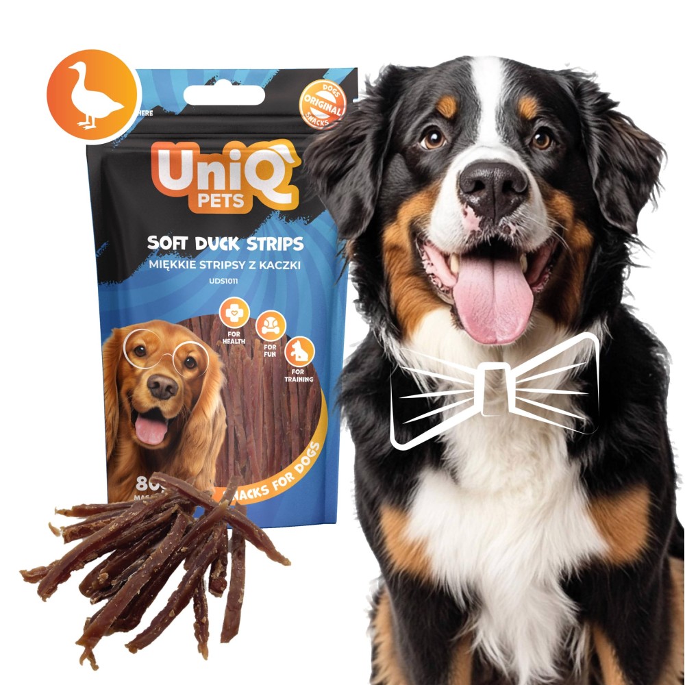 Uniq 80gr Λιχουδιά για Σκύλους Μαλακές Λωρίδες με Πάπια Uniq 80gr Λιχουδιά για Σκύλους Μαλακές Λωρίδες με Πάπια