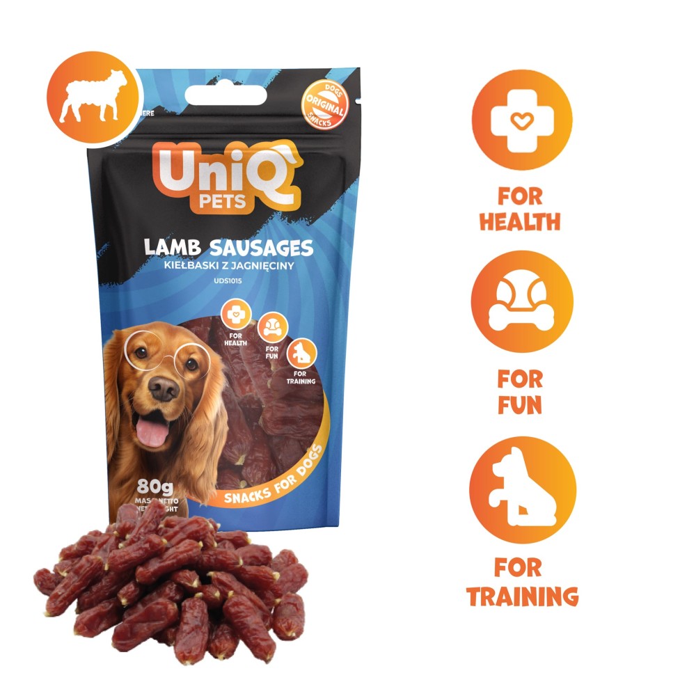 Uniq 80gr Λιχουδιά για Σκύλους Λουκάνικα με Αρνί Uniq 80gr Λιχουδιά για Σκύλους Λουκάνικα με Αρνί