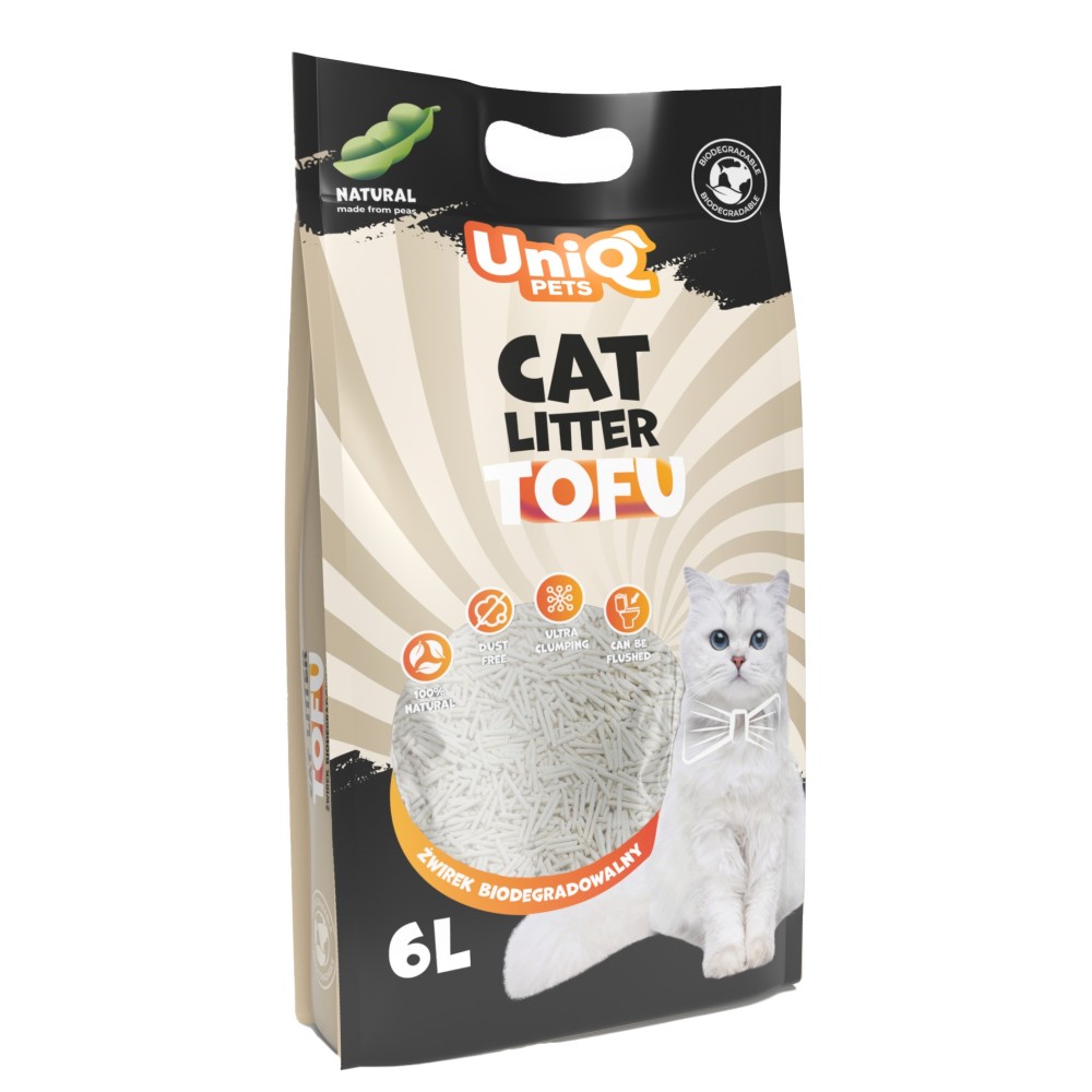 Uniq Βιοδιασπώμενο τόφου 6Lt Άμμος Γάτας Natural