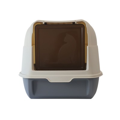 Uniq Τουαλέτα Γάτας Cube Κλειστή με Φτυαράκι Γκρι