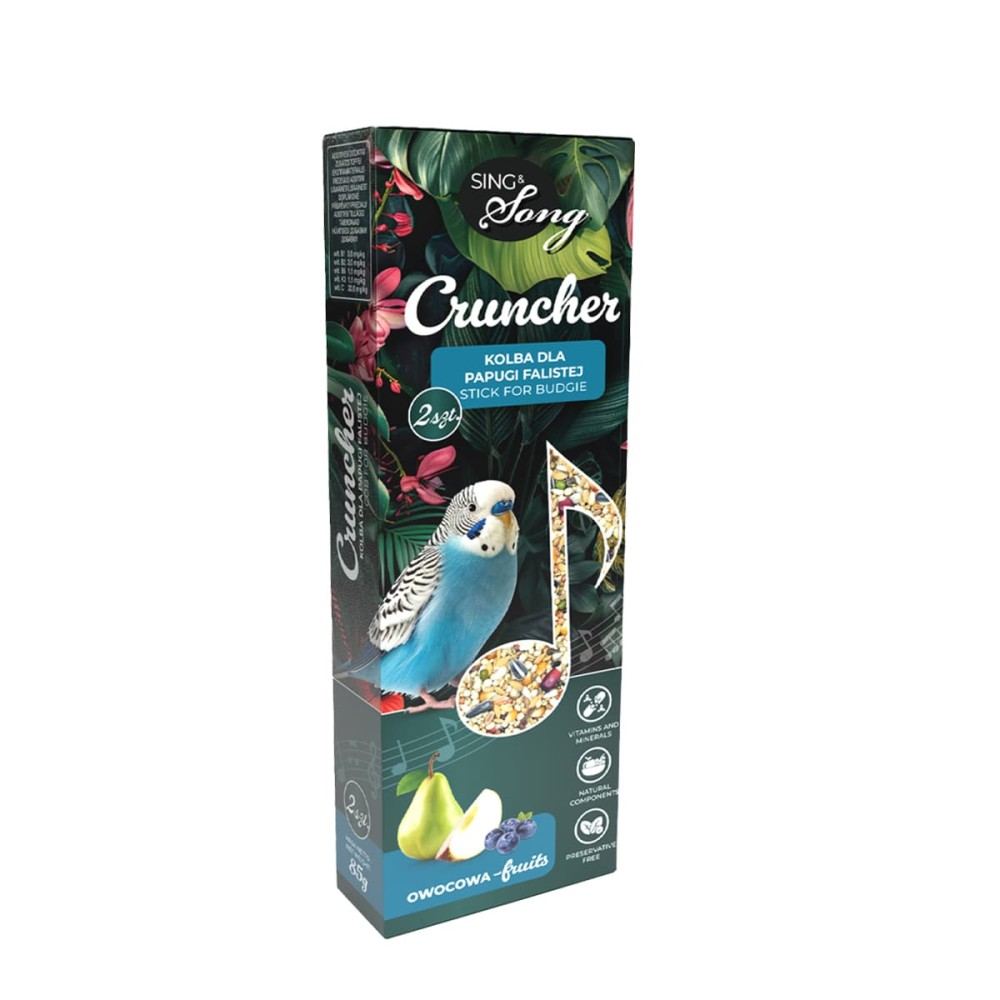 SING&SONG CRUNCHER 85gr Τροφή για Παπαγαλάκια με Φρούτα SING&SONG CRUNCHER 85gr Τροφή για Παπαγαλάκια με Φρούτα