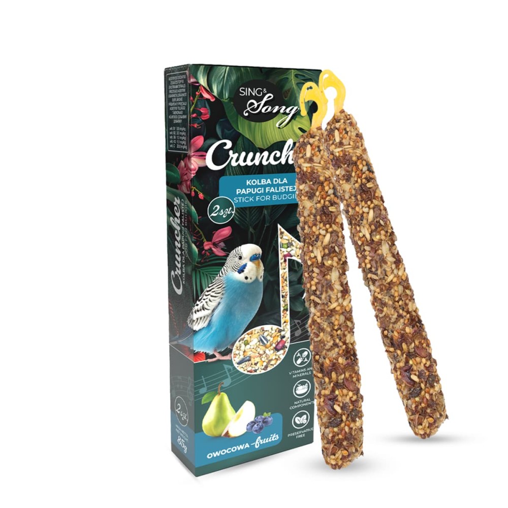SING&SONG CRUNCHER 85gr Τροφή για Παπαγαλάκια με Φρούτα SING&SONG CRUNCHER 85gr Τροφή για Παπαγαλάκια με Φρούτα