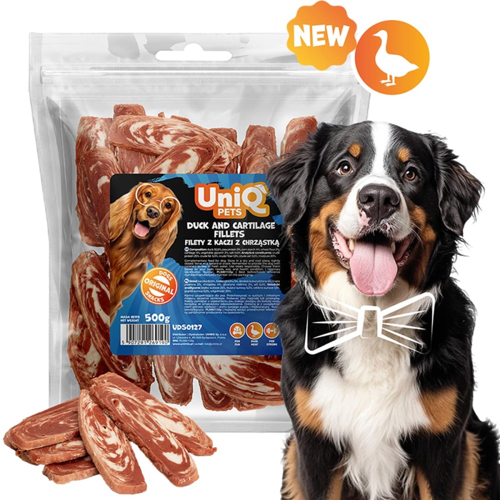 Uniq 500gr Λιχουδιά για Σκύλους Φιλέτο Πάπιας και Χόνδρου