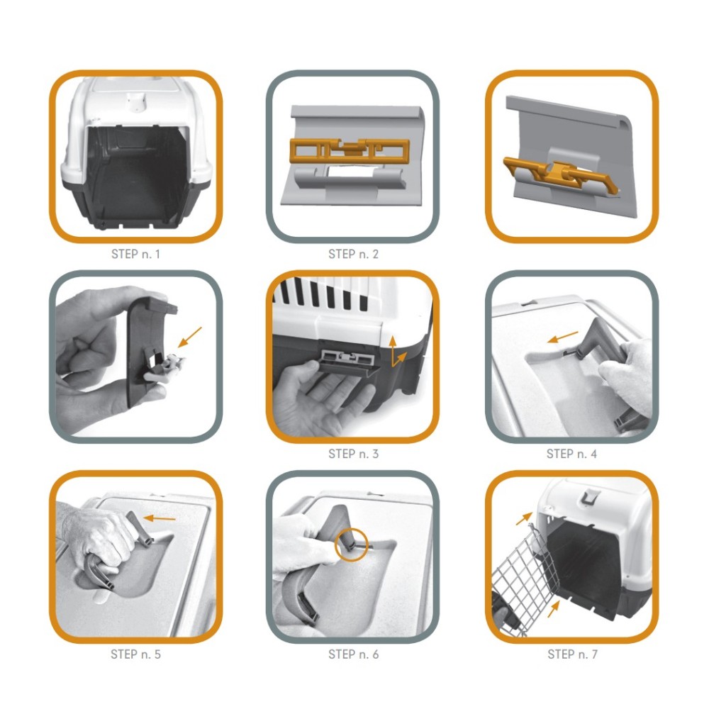 Uniq Pets Κλουβί Μεταφοράς Skudo Fly 3 Iata Γκρι