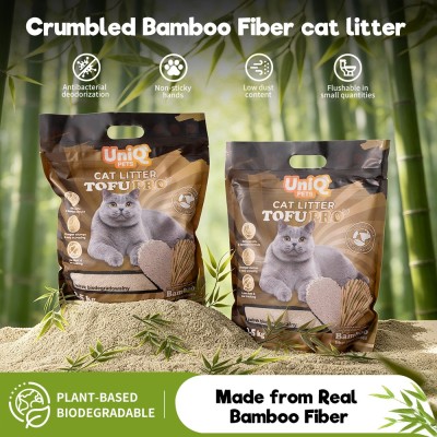 Uniq Pets Βιοδιασπώμενη Tofu Pro 6L Άμμος Γάτας από Ίνες Μπαμπού